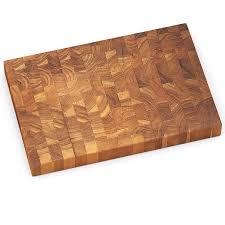Multi-Purpose Teak Wood End Grain Cutting Board with Hand Grips Reversible Chopping and Serving Board -1